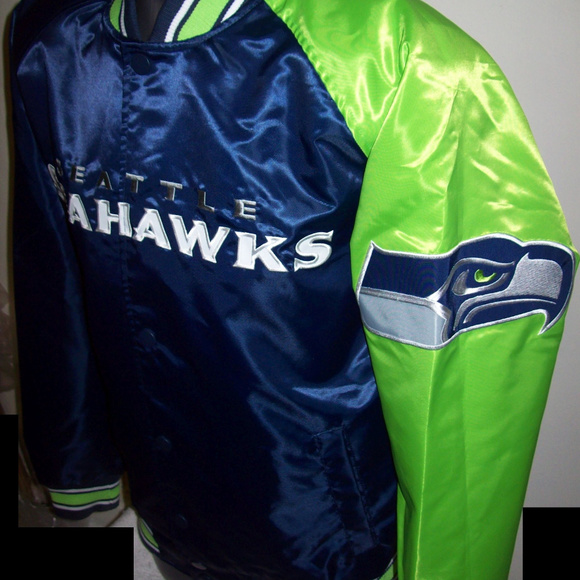 SEATTLE SEAHAWKS Starter Dugout Summer/Fall Jacket - Picture 2 of 8